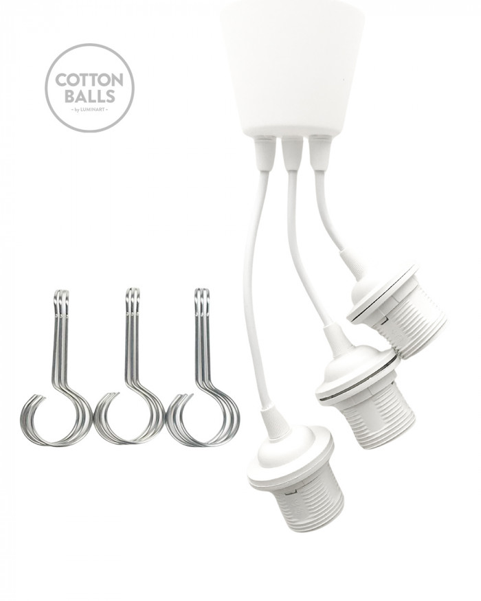 Suspensão tripla (plástico) BRANCO