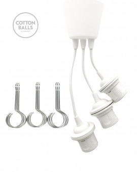 Suspensão tripla (plástico) BRANCO